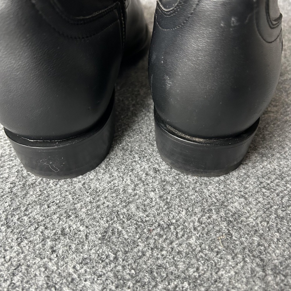 Tecovas Boots Mens Size 10.5EE Black Leather Western Ankle Zip Almond Toe 78707 - Picture 11 of 16